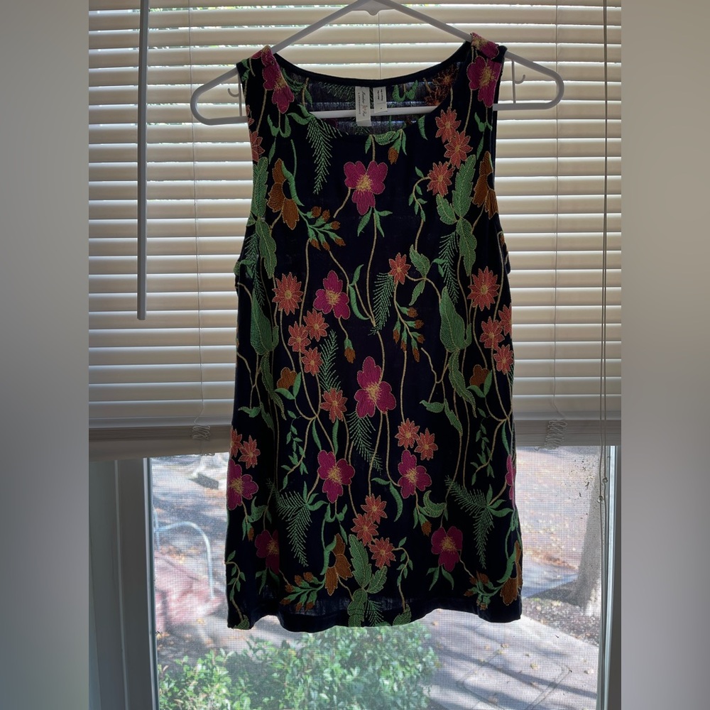 Anthropologie embroidered top